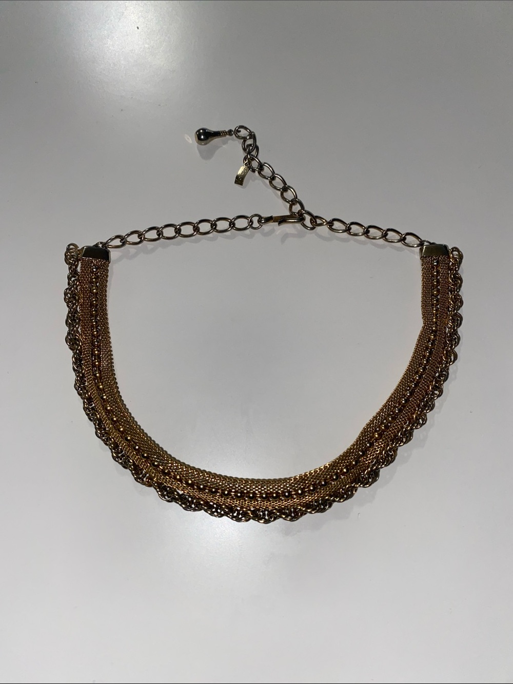 Gold-Tone Multi-Chain Choker Necklace